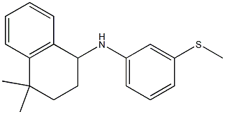 4,4-dimethyl-N-[3-(methylsulfanyl)phenyl]-1,2,3,4-tetrahydronaphthalen-1-amine Struktur