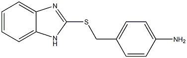 4-[(1H-1,3-benzodiazol-2-ylsulfanyl)methyl]aniline Struktur