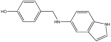 4-[(1H-indol-5-ylamino)methyl]phenol Struktur