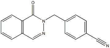 4-[(1-oxophthalazin-2(1H)-yl)methyl]benzonitrile Struktur