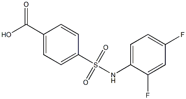 4-[(2,4-difluorophenyl)sulfamoyl]benzoic acid Struktur