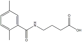 4-[(2,5-dimethylphenyl)formamido]butanoic acid Struktur