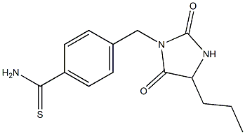 4-[(2,5-dioxo-4-propylimidazolidin-1-yl)methyl]benzenecarbothioamide Struktur