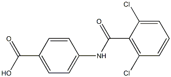 4-[(2,6-dichlorobenzene)amido]benzoic acid Struktur