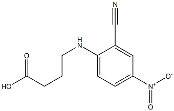 4-[(2-cyano-4-nitrophenyl)amino]butanoic acid Struktur