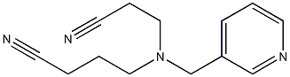 4-[(2-cyanoethyl)(pyridin-3-ylmethyl)amino]butanenitrile Struktur