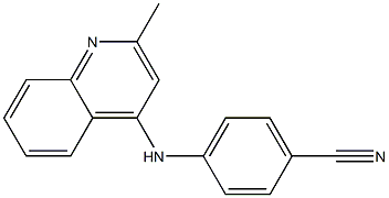 4-[(2-methylquinolin-4-yl)amino]benzonitrile Struktur