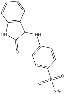 4-[(2-oxo-2,3-dihydro-1H-indol-3-yl)amino]benzene-1-sulfonamide Struktur