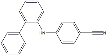 4-[(2-phenylphenyl)amino]benzonitrile Struktur