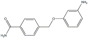 4-[(3-aminophenoxy)methyl]benzamide Struktur