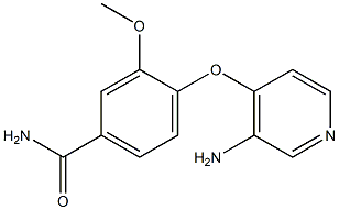 4-[(3-aminopyridin-4-yl)oxy]-3-methoxybenzamide Struktur