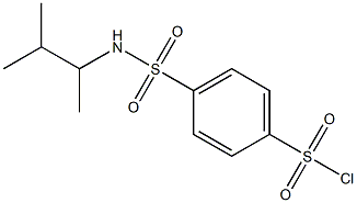 4-[(3-methylbutan-2-yl)sulfamoyl]benzene-1-sulfonyl chloride Struktur