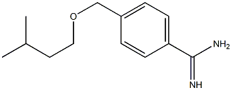 4-[(3-methylbutoxy)methyl]benzenecarboximidamide Struktur