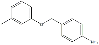 4-[(3-methylphenoxy)methyl]aniline Struktur