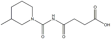 4-[(3-methylpiperidin-1-yl)carbonylamino]-4-oxobutanoic acid Struktur