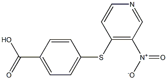 4-[(3-nitropyridin-4-yl)sulfanyl]benzoic acid Struktur