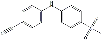 4-[(4-methanesulfonylphenyl)amino]benzonitrile Struktur