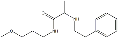 N-(3-methoxypropyl)-2-[(2-phenylethyl)amino]propanamide Struktur