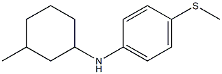 N-(3-methylcyclohexyl)-4-(methylsulfanyl)aniline Struktur