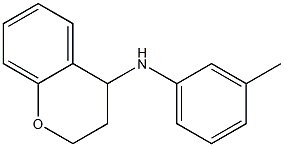 N-(3-methylphenyl)-3,4-dihydro-2H-1-benzopyran-4-amine Struktur