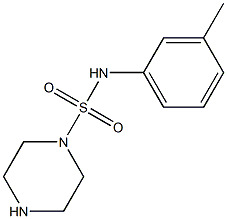 N-(3-methylphenyl)piperazine-1-sulfonamide Struktur