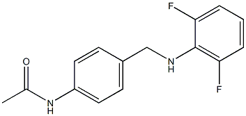 N-(4-{[(2,6-difluorophenyl)amino]methyl}phenyl)acetamide Struktur