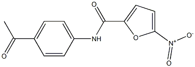 N-(4-acetylphenyl)-5-nitro-2-furamide Struktur