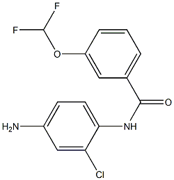 N-(4-amino-2-chlorophenyl)-3-(difluoromethoxy)benzamide Struktur