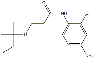 N-(4-amino-2-chlorophenyl)-3-[(2-methylbutan-2-yl)oxy]propanamide Struktur