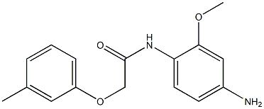 N-(4-amino-2-methoxyphenyl)-2-(3-methylphenoxy)acetamide Struktur