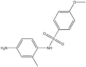 N-(4-amino-2-methylphenyl)-4-methoxybenzene-1-sulfonamide Struktur