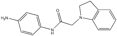 N-(4-aminophenyl)-2-(2,3-dihydro-1H-indol-1-yl)acetamide Struktur