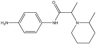 N-(4-aminophenyl)-2-(2-methylpiperidin-1-yl)propanamide Struktur