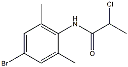 N-(4-bromo-2,6-dimethylphenyl)-2-chloropropanamide Struktur