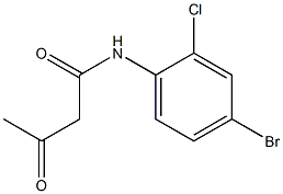 N-(4-bromo-2-chlorophenyl)-3-oxobutanamide Struktur