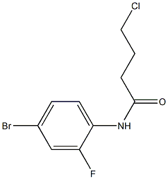 N-(4-bromo-2-fluorophenyl)-4-chlorobutanamide Struktur