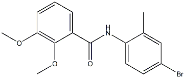 N-(4-bromo-2-methylphenyl)-2,3-dimethoxybenzamide Struktur