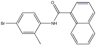 N-(4-bromo-2-methylphenyl)naphthalene-1-carboxamide Struktur