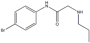 N-(4-bromophenyl)-2-(propylamino)acetamide Struktur