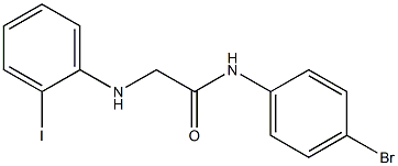 N-(4-bromophenyl)-2-[(2-iodophenyl)amino]acetamide Struktur