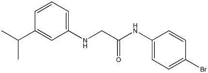 N-(4-bromophenyl)-2-{[3-(propan-2-yl)phenyl]amino}acetamide Struktur