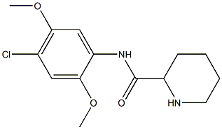 N-(4-chloro-2,5-dimethoxyphenyl)piperidine-2-carboxamide Struktur