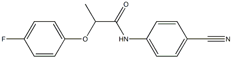 N-(4-cyanophenyl)-2-(4-fluorophenoxy)propanamide Struktur