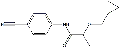 N-(4-cyanophenyl)-2-(cyclopropylmethoxy)propanamide Struktur