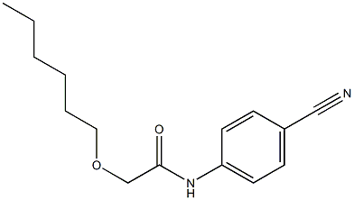 N-(4-cyanophenyl)-2-(hexyloxy)acetamide Struktur