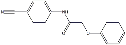 N-(4-cyanophenyl)-2-phenoxyacetamide Struktur