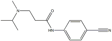 N-(4-cyanophenyl)-3-[methyl(propan-2-yl)amino]propanamide Struktur