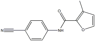 N-(4-cyanophenyl)-3-methyl-2-furamide Struktur