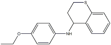 N-(4-ethoxyphenyl)-3,4-dihydro-2H-1-benzothiopyran-4-amine Struktur