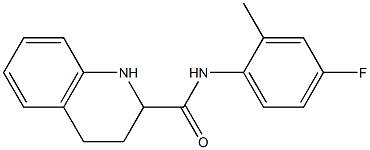 N-(4-fluoro-2-methylphenyl)-1,2,3,4-tetrahydroquinoline-2-carboxamide Struktur